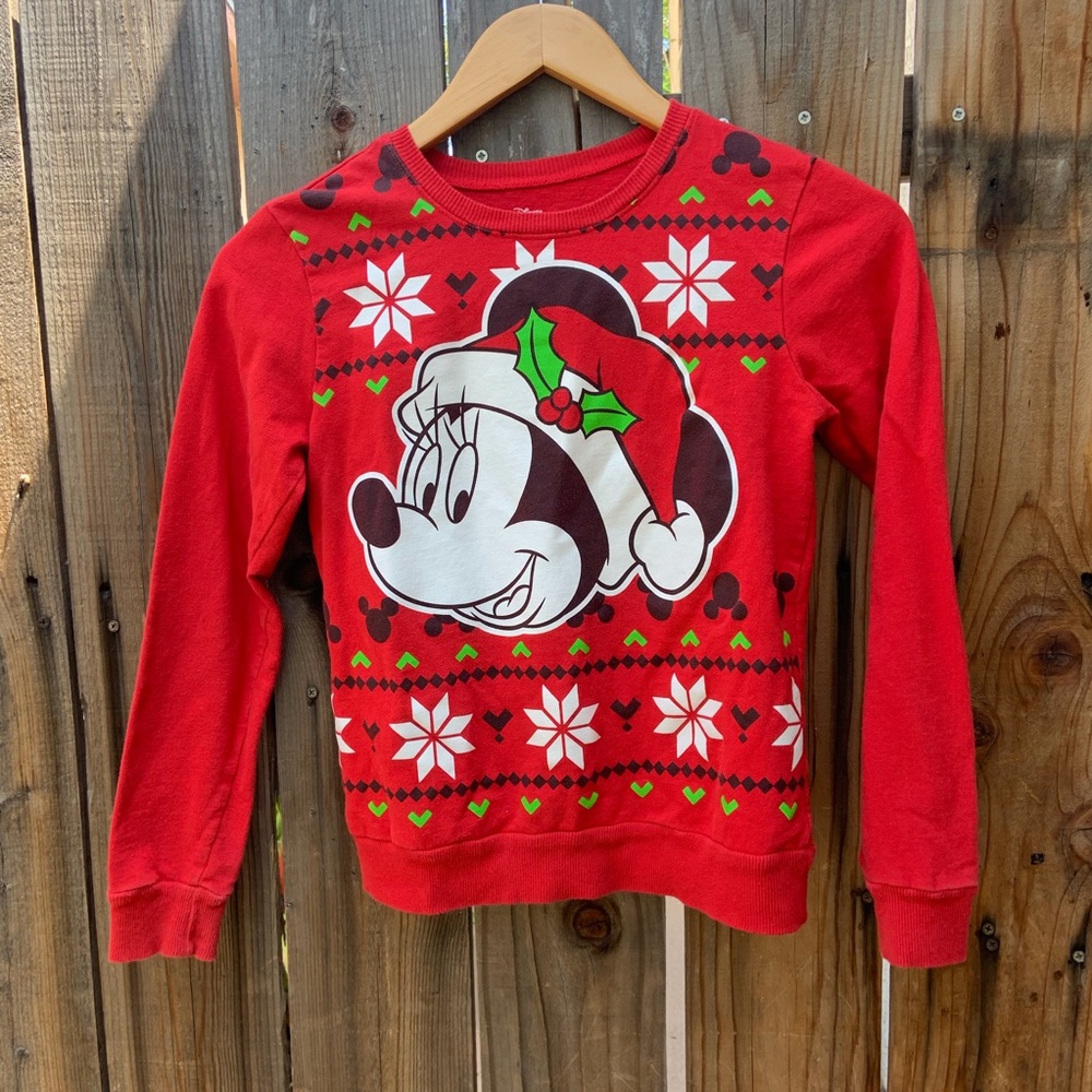 Christmas Minnie Mouse sweater